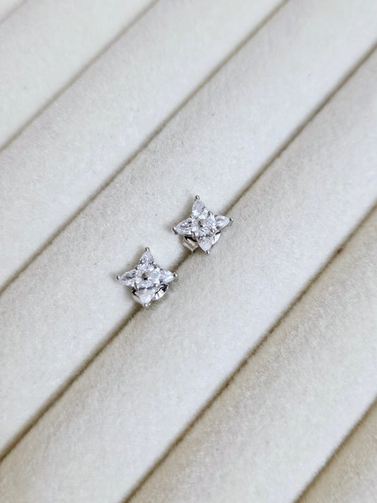 Flower Crystal Earrings