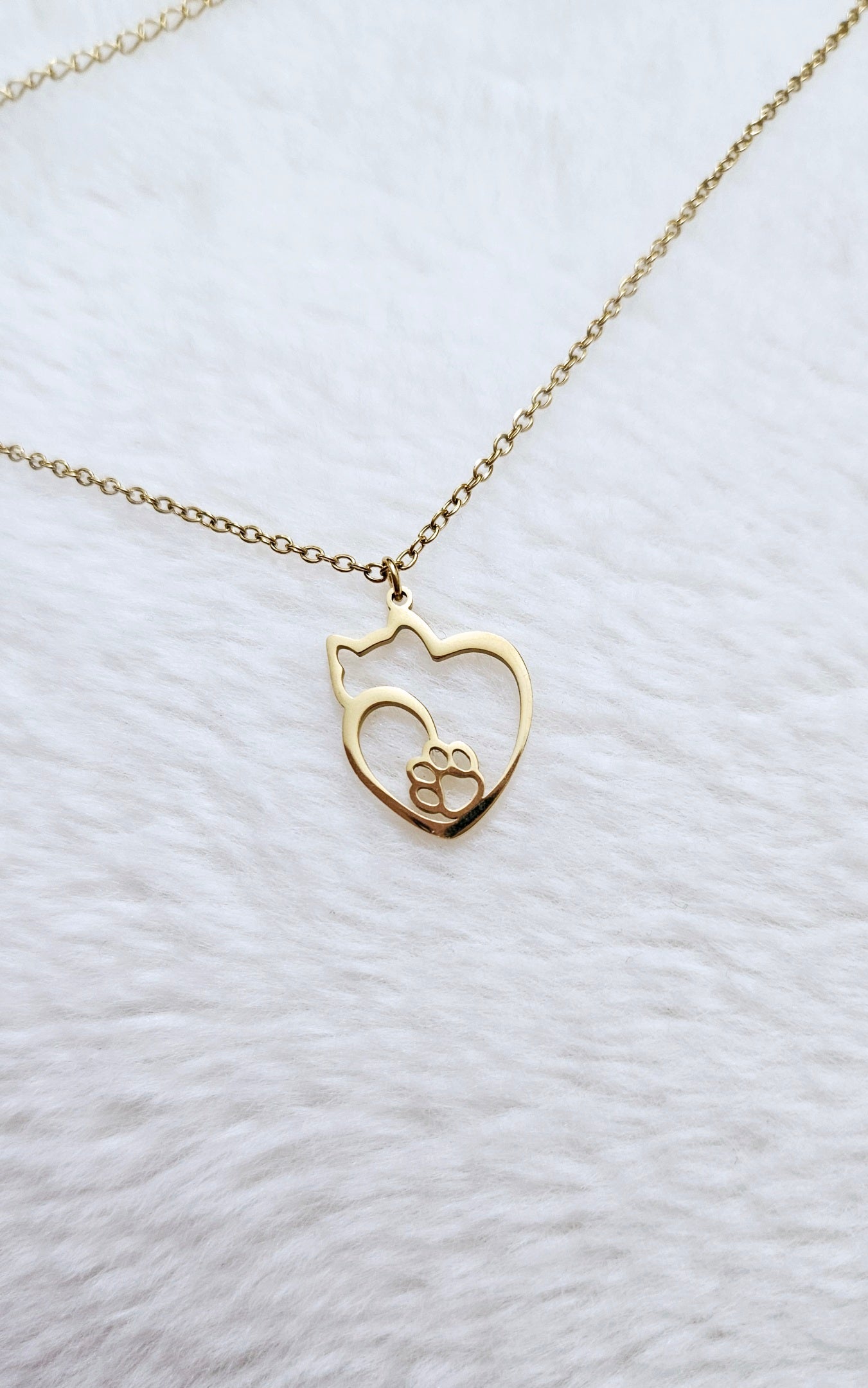 Kitty Paws Pendant Necklace