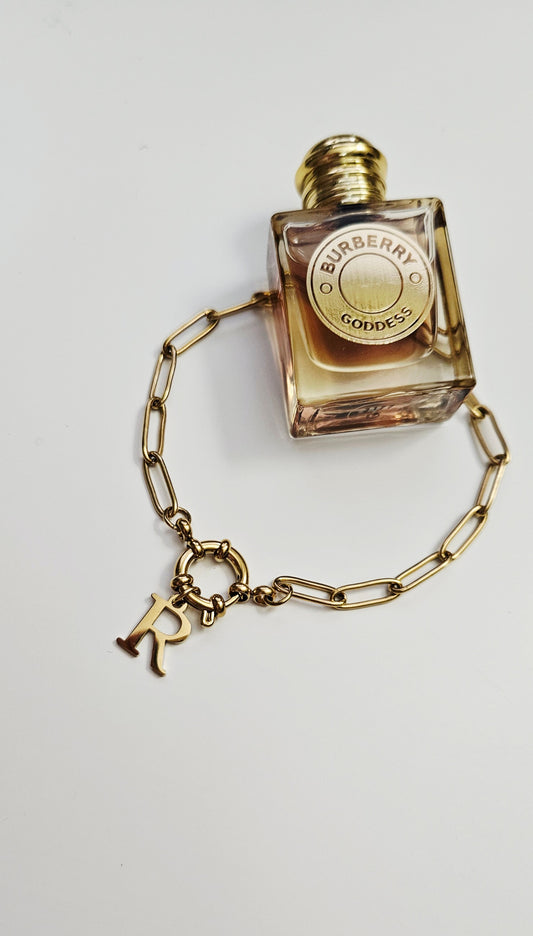 Paper Clip Charm Bracelet