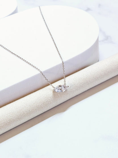 Adorable Marquise Pendant Necklace