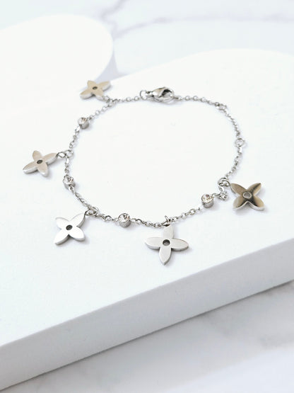 Flower Charm Bracelet