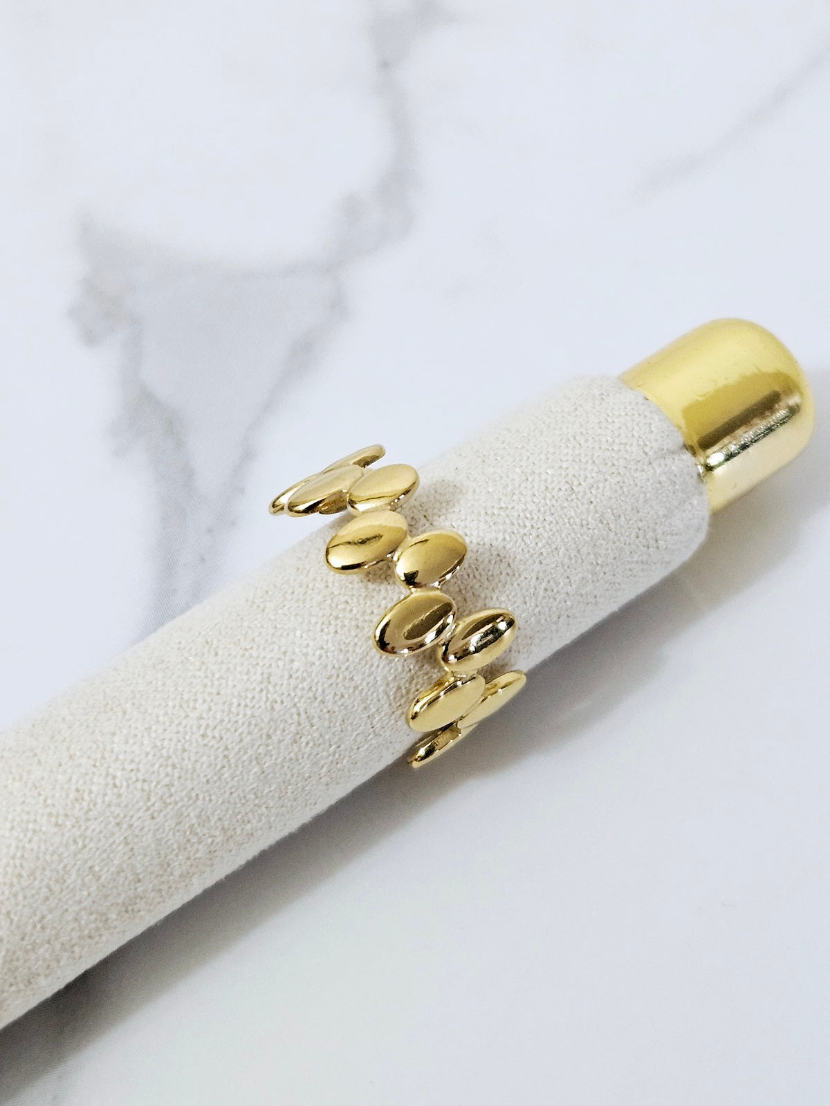 Golden Bubble Cuff Ring