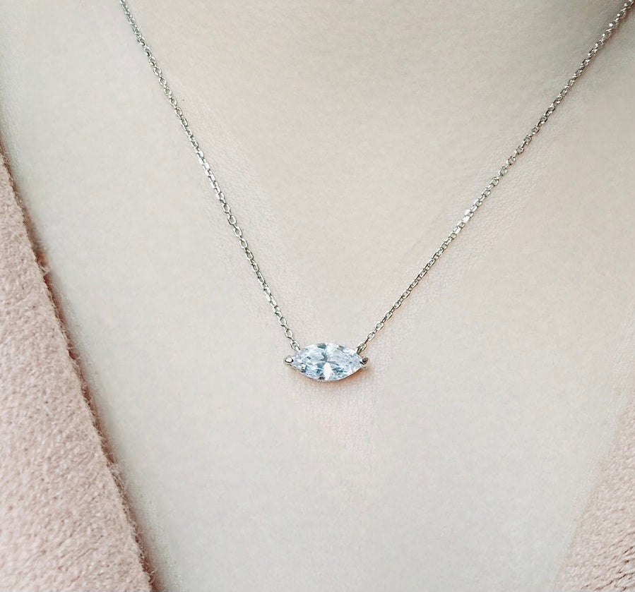 Adorable Marquise Pendant Necklace