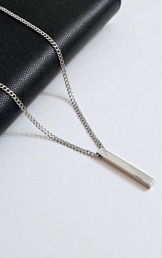 Men's Pendant Bar Necklace