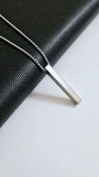 Men's Pendant Bar Necklace