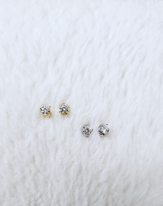 Unisex Dainty Crystal Stud Earrings