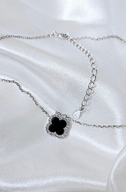 Clover Crystal Pendant Necklace