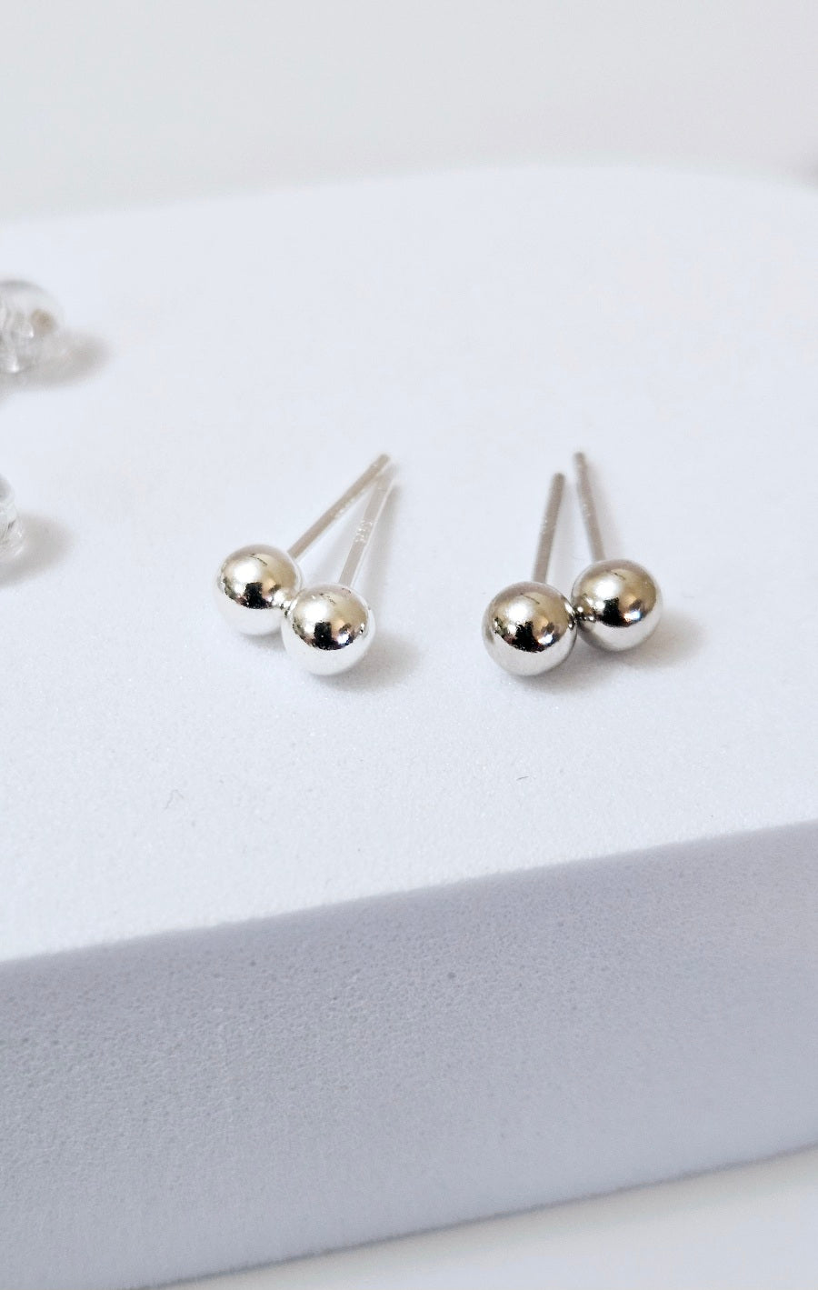 Unisex Mini Ball Stud Earrings