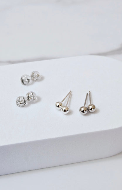 Unisex Mini Ball Stud Earrings