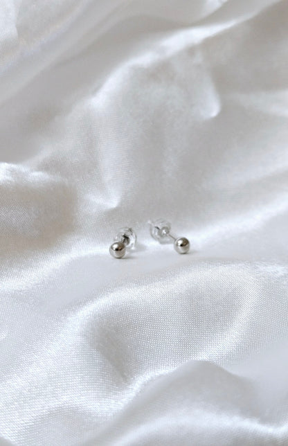 Unisex Mini Ball Stud Earrings