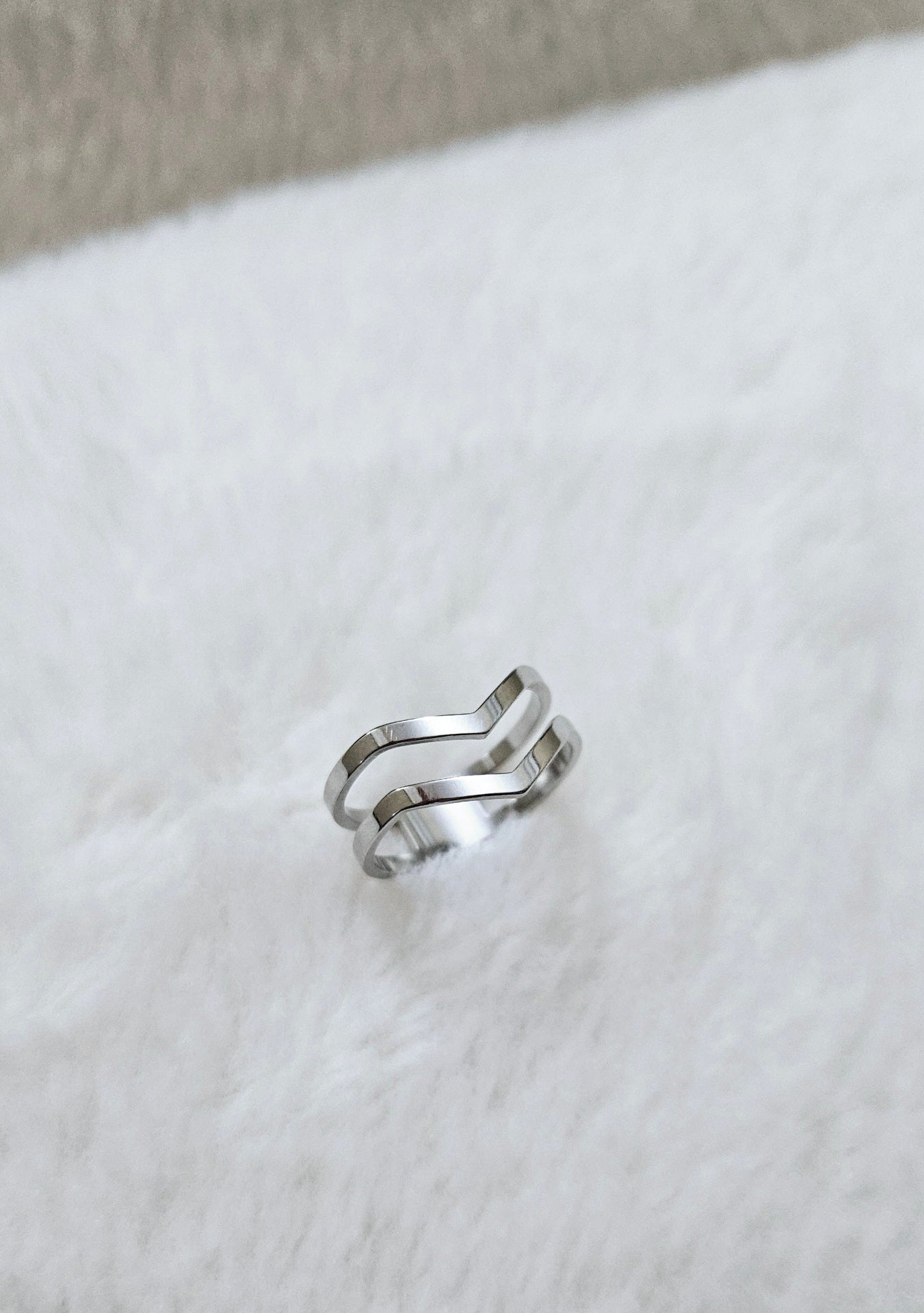 Double Chevron Ring