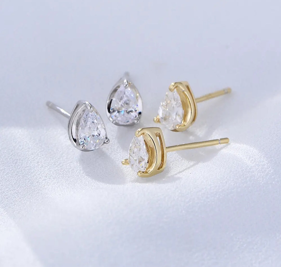 Water Drop Crystal Earrings